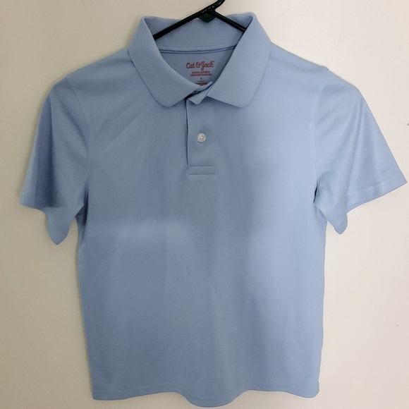 Cat & Jack School Uniform 2 Shirts Size L Blue - Picture 1 of 5